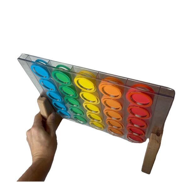 Lovevery Montessori Sorting Checkers Toy Learning Colors - Picture 2 of 4